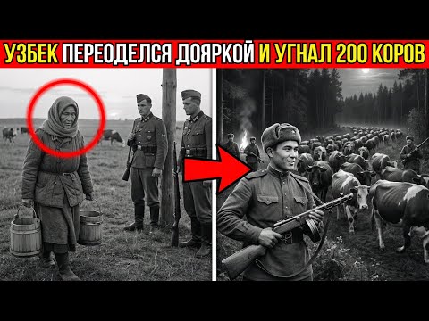 Как Узбекский партизан переоделся дояркой, угнал 200 коров у Немцев. Операция “Казбек” 1943.