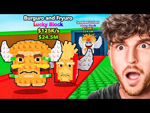 Opening 100 FOOD LUCKY BLOCKS in Steal a Brainrot..