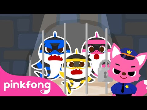 🚨 Thief Shark Family: All Under Arrest | Police Game | Official Pinkfong
