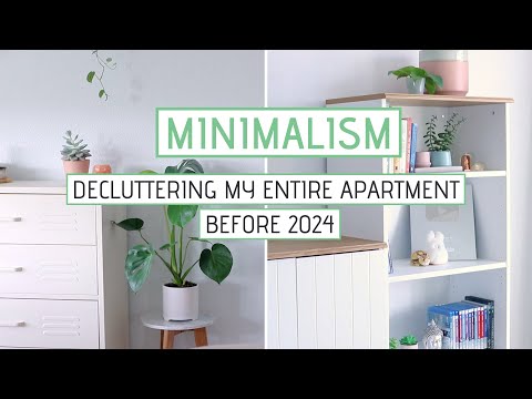 Decluttering My Entire Apartment Before 2024 | MINIMALISM Tips (Whole House Declutter)