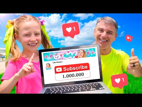 Nastya and dad give advice on blogging
