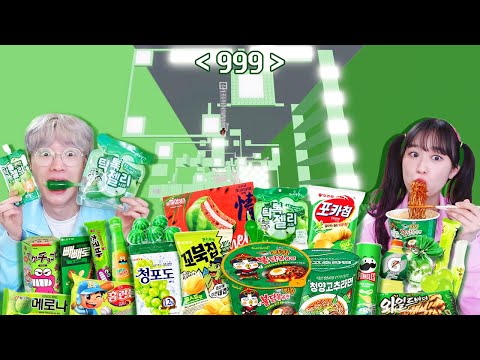 초록색 음식이 100개!? 초록먹방 대결 승자는!?