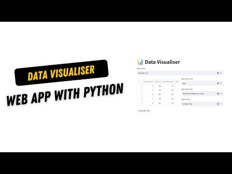Building a Data Visualiser Web App with Python - Streamlit | Data Analysis