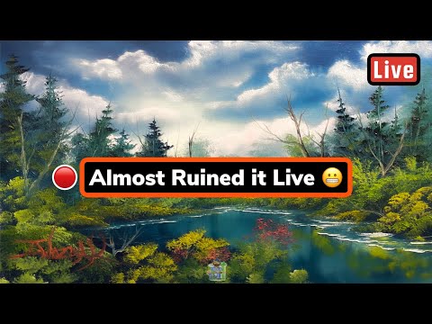 I Almost Ruined A Live Painting !! | Paintings By Justin