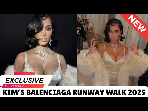 Kim Kardashian revives Old Hollywood Glamour at Balenciaga's Fall 2025