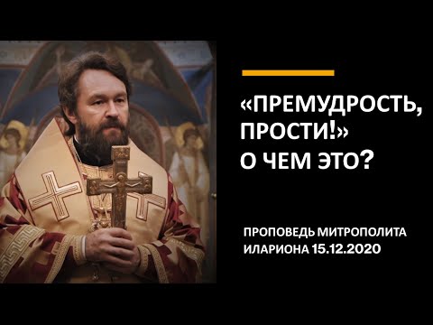 «Премудрость, прости!» О чем это?
