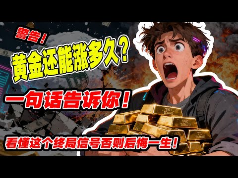 黄金还能涨多久？一句话告诉你！看懂这个“终局信号”，否则将后悔一生！看懂全球债务问题，你就知道黄金的上涨周期。
