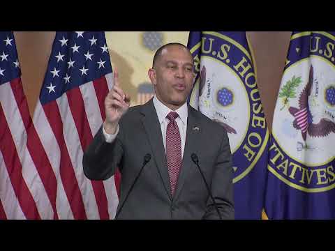 LIVE: Democratic House Minority Leader Hakeem Jeffries, others hold press conference.