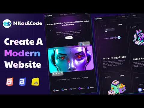 How to Create a Modern AI Landing Page | Parallax & Smooth Animations (HTML, CSS, JS)