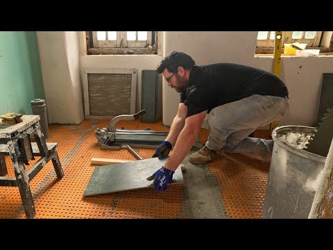 How Did This Take FOUR Days? Tiling Our Farmhouse Bathroom