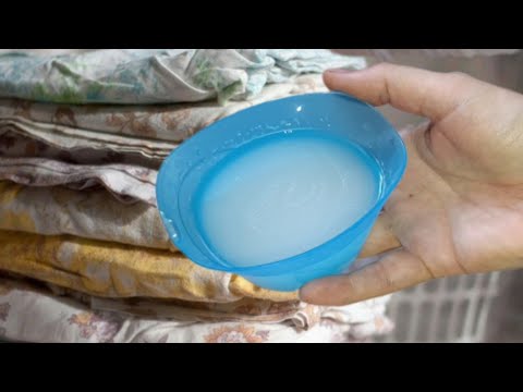 Без ПОРОШКА и МЫЛА ПОСТЕЛЬНОЕ БЕЛЬЕ ОТМЫЛА #совет неприятного запаха и пятен НЕТ