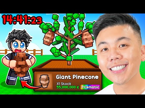 How Fast Could I Get The GIANT Pinecone Seed in Roblox Grow a Garden