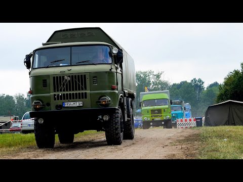 Abfahrt historischer Fahrzeuge in Alt Tucheband, Deutschland, 2024