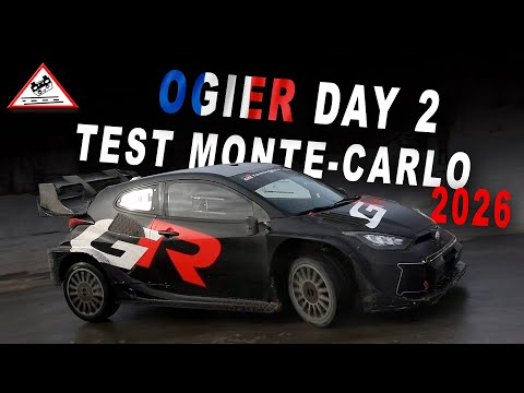 Test Sébastien Ogier Day 2 Rallye Monte-Carlo 2026 | Toyota Yaris GR Rally1 [Passats de canto]