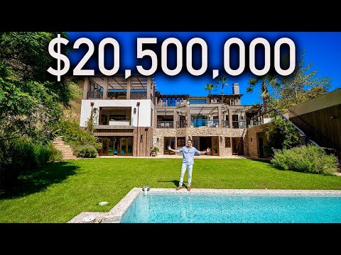 Inside a $20,500,000 Rustic Style Pacific Palisades Mega Mansion!