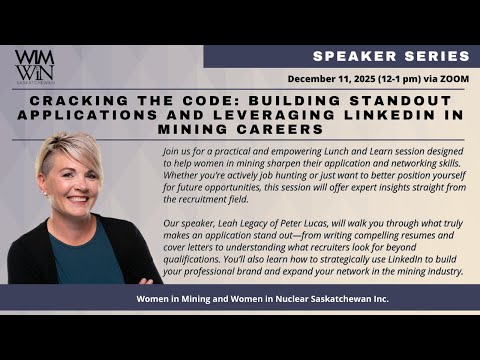 Cracking the Code: Building Standout Applications and Leveraging LinkedIn in Mining Careers