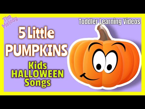 Toddler Learning Videos | Five Little Pumpkins | Kids Halloween Songs | Nursery Rhymes |