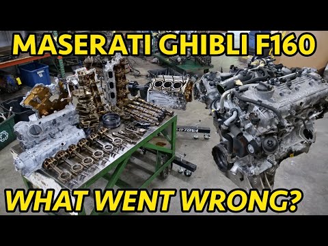 Unavoidable Failure? Bad Maserati Ghibli F160 Twin Turbo V6 Engine Teardown