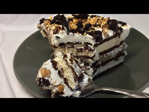 Ice Cream Cake using Ice Cream Sandwiches