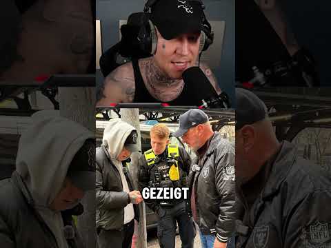 Polizist zeigt Monte seinen YouTube Account😎 #montanablack #shorts