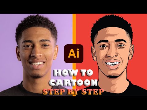TUTORIAL HOW TO CARTOON YOURSELF STEP BY STEP ON ADOBE ILLUSTRATOR