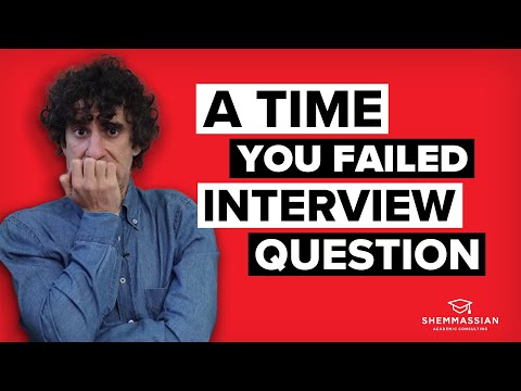 How to Answer the Tell Me About a Time You Failed Med School Interview Question
