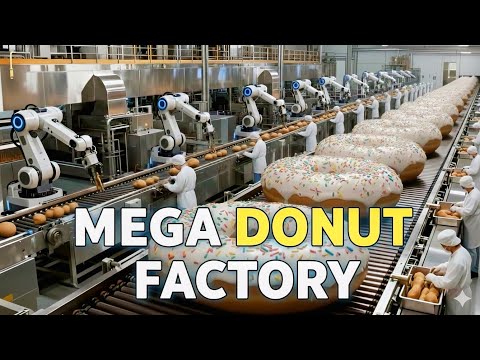 Inside the World’s Biggest Donut Factory! (Insane Speed)