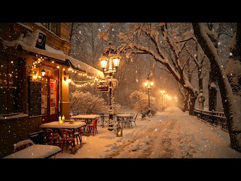 Winter Jazz Instrumental 🎶 Cozy Jazz Piano at a Quiet Coffee Shop for Rest, Relax & Stress Relief