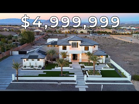 Inside a $4,999,999 Custom Las Vegas Mansion with 3 floors!