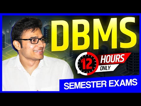 DBMS in One Shot | Semester Exams Preparation | GATE Preparation | Ravindrababu Ravula