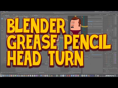 2D Head Turn | Blender Grease Pencil