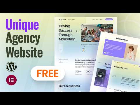 How to Make a FREE Agency Website in 2025 (WordPress & Elementor Tutorial for Beginners)