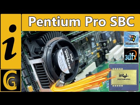 Pentium PRO Single Board Computer / Intel Pentium II OverDrive / Testing with Voodoo 3dfx