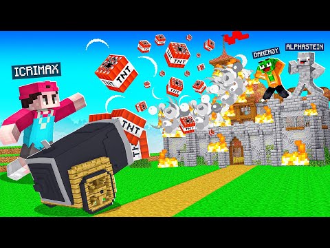 Ich BAUE eine AUTOMATISCHE TNT KANONE! (Minecraft Hardcore)