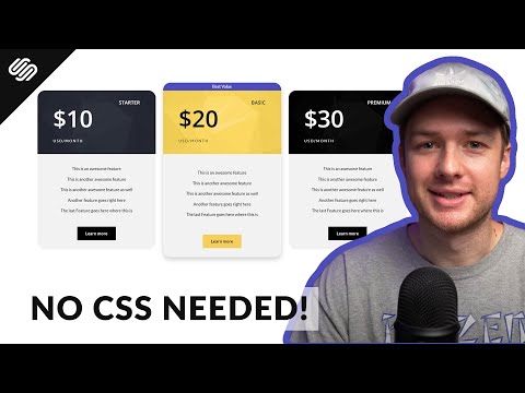 Create Stylish Pricing Tables in Squarespace