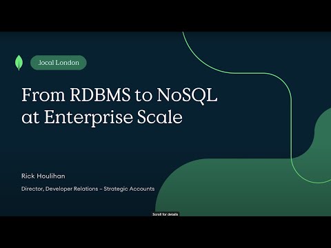 From RDBMS to NoSQL at Enterprise Scale