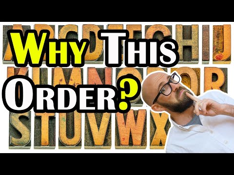 Why Is the English Alphabet in the Order That it Is?