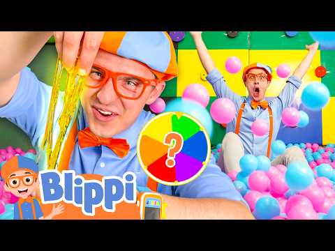 Blippi Makes Rainbow Slime!