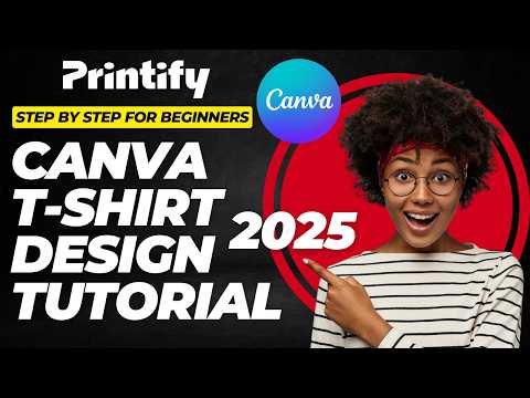 How to Create Custom T-Shirt Designs with Canva & Sell with Printify (Step-by-Step Tutorial)
