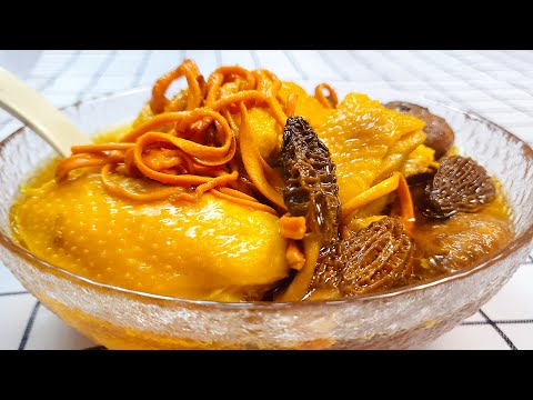 Chinese soup for tracheal disease 📌 Morel and Chicken Soup