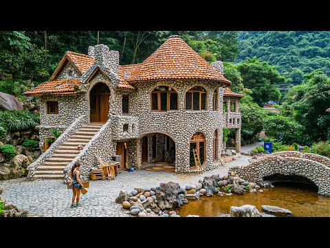 Young girl builds dream house entirely out of stone