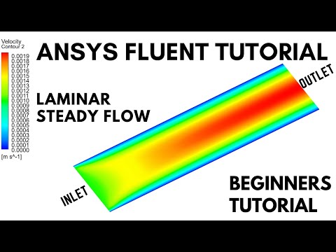 ANSYS Fluent for Beginners: Lesson 1(Basic Flow Simulation) | CFD Analysis of a Laminar Flow