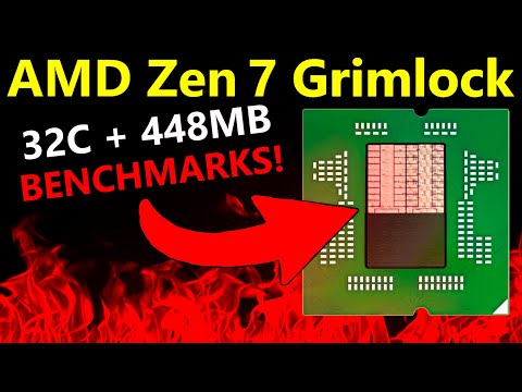 AMD Zen 7 Grimlock Full Leak: 32-Core Specs & 448MB X3D Benchmarks!