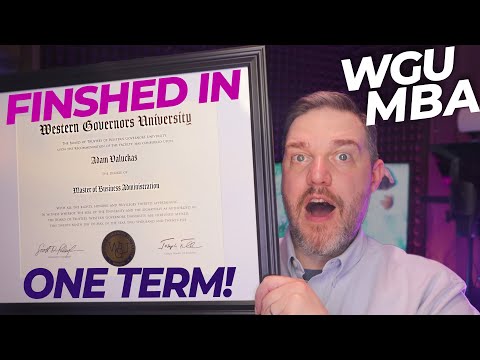 WGU MBA Accelerated Review - Finishing in 1-Term!