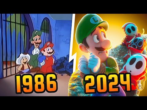 Evolution of Super Mario Movies & TV