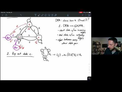 Example 3: From DFA, to GNFA, to Regular Expression