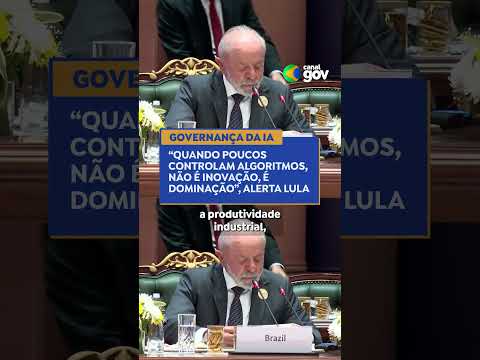 âO SER HUMANO NO CENTRO DAS DECISĂESâ | #lula #inteligenciaartificial #india