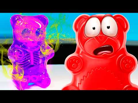 САМЫЕ КРУТЫЕ ОПЫТЫ С ЖЕЛЕЙНЫМ МЕДВЕДЕМ ВАЛЕРОЙ