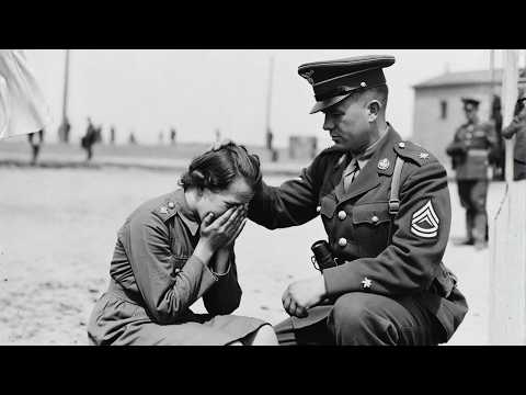 “Don’t Cry, Frau” — American GI Wipes Tears from Exhausted German Woman POW’s Face