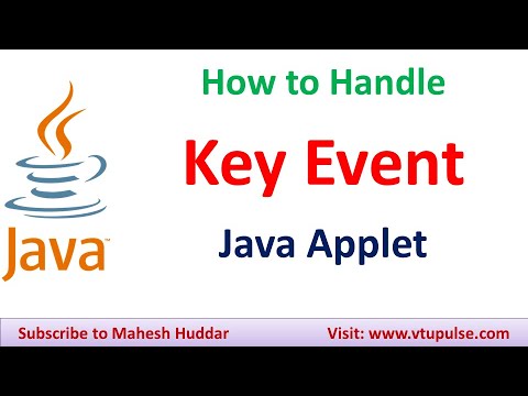 How to handle Key Events in Java | Key Listener in Java | Keyboard Events in Java by Mahesh Huddar